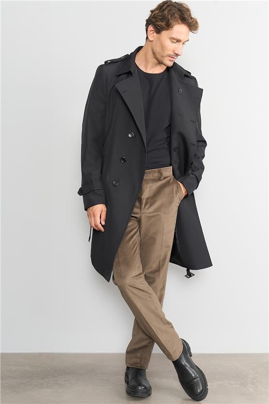 C.K 9246 Mnt Erkek Kadife Pantolon Camel No 3