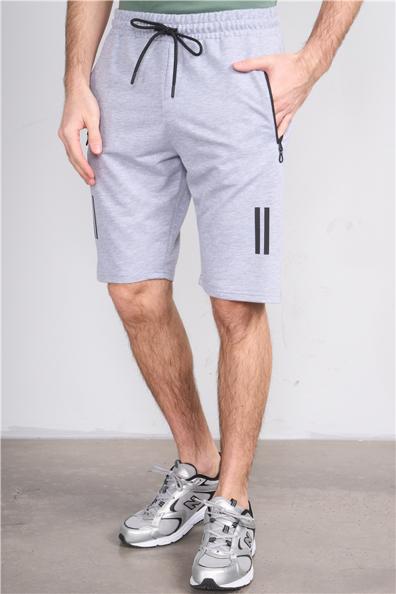 C.K Y26 1457 Mnt Gri Erkek Licrasız 2 İplik Short
