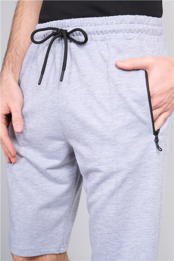 C.K Y26 1455 Mnt Gri Erkek Licrasız 2 İplik Short