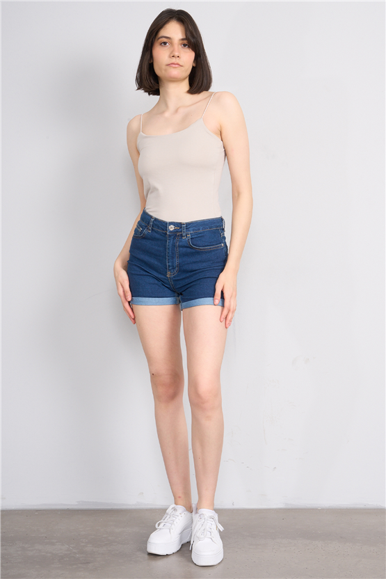 C.K Y26 8445 Fithit Byn Ip Askılı Penye Atlet Vizon