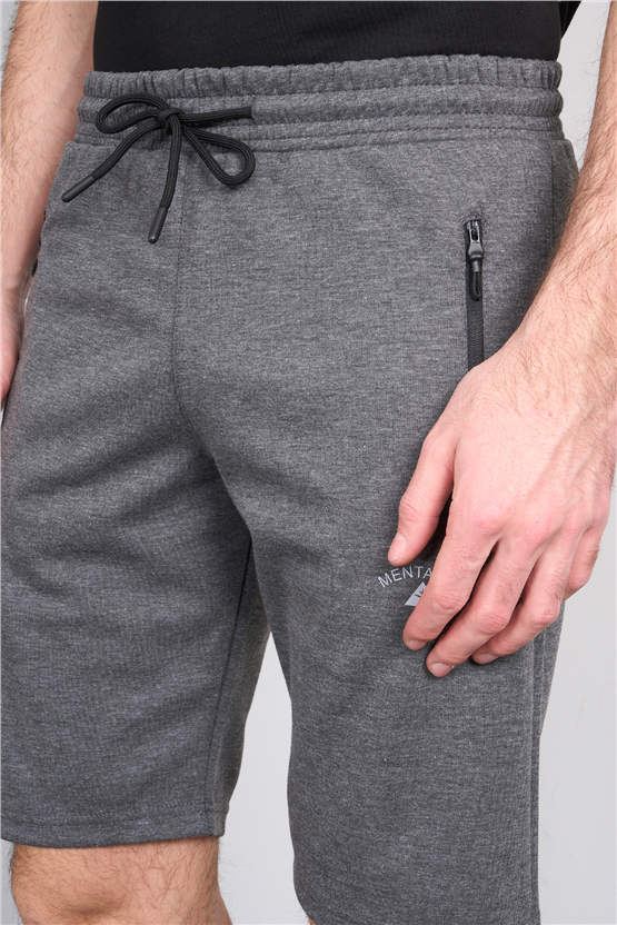 C.K Y26 1460 Mnt Antrasit Erkek Double Face Short