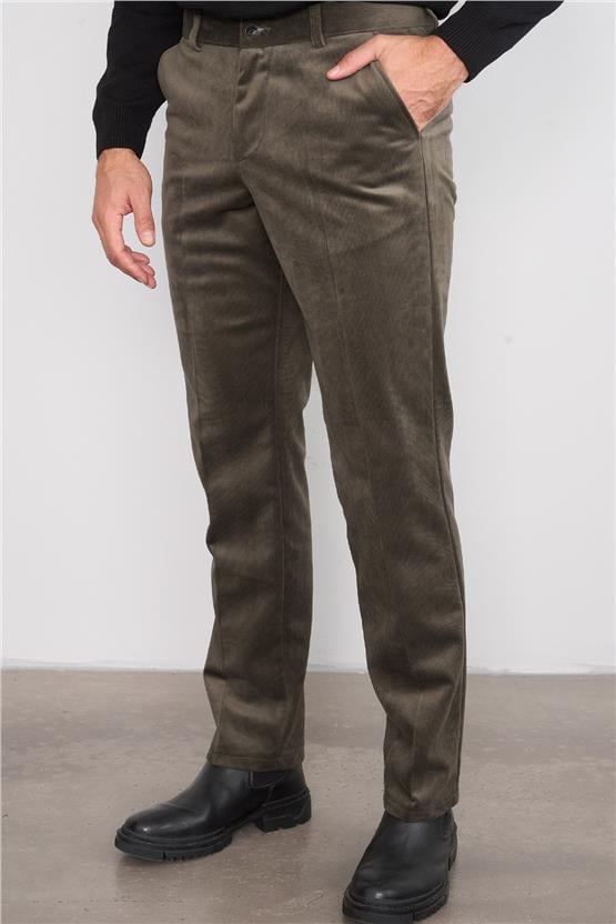 C.K 9246 Mnt Erkek Kadife Pantolon Haki No 5