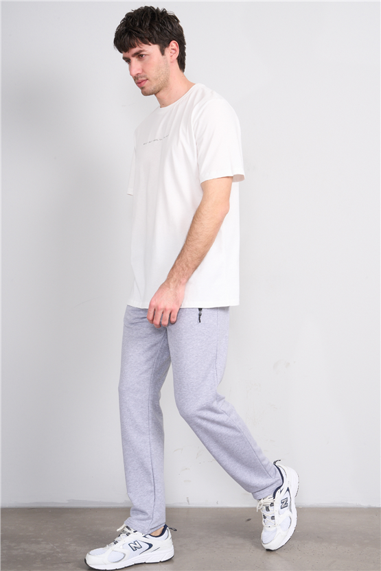 C.K Y26 1453 Mnt Gri Erkek 3 İp Şardonsuz Eşofman Alt