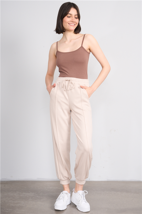 C.K Y26 8516 Fithit Byn Askılı Penye Atlet Kakao