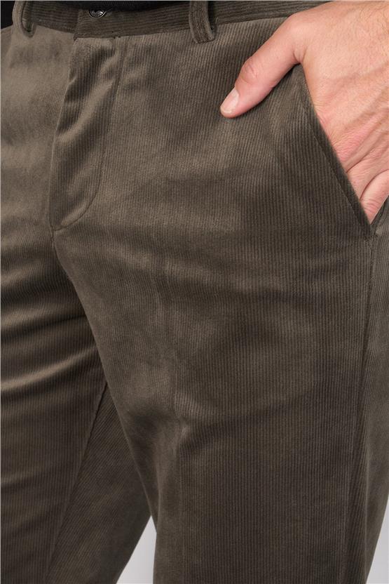 C.K 9246 Mnt Erkek Kadife Pantolon Haki No 5