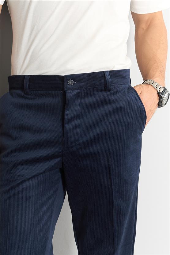 C.K 9246 Mnt Erkek Kadife Pantolon Lacivert No 2