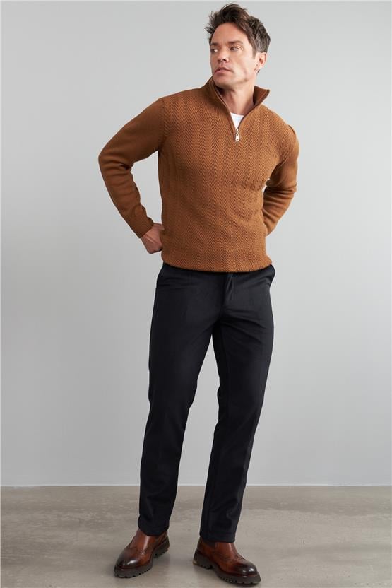 C.K 9247 Mentality Erkek Kadife Yan Cep Pantolon Siyah No:1