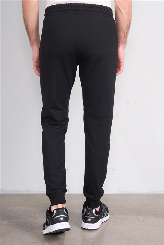 C.K Y26 7105 Mnt Siyah Erkek Penye 2 İplik Eşofman Alt