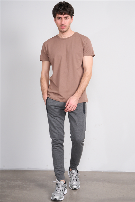 C.K Y26 6002 Mnt Antrasit Erkek Double Face Duz Paca Eşofman Alt