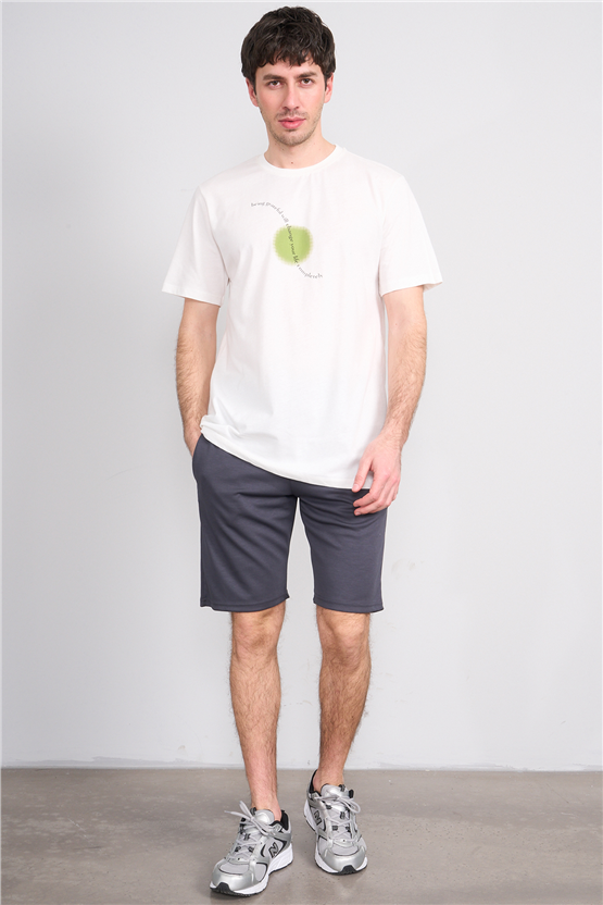 C.K Y26 1466 Mnt Antrasit Erkek Oysho Short