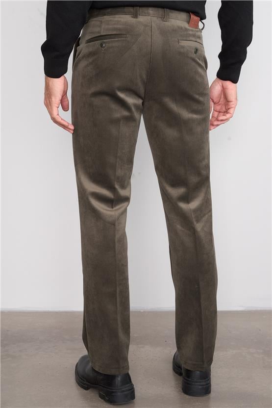 C.K 9246 Mnt Erkek Kadife Pantolon Haki No 5