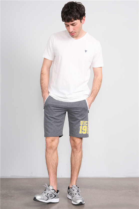 C.K Y26 1118 Mnt Antrasit Erkek Licrasız 2 İplik Short