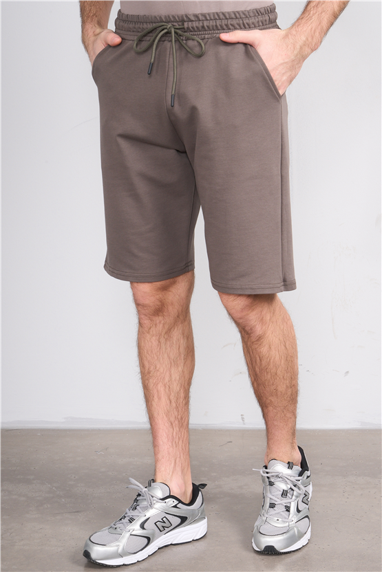 C.K Y26 1456 Mnt Haki Erkek Licrasız 2 İplik Short