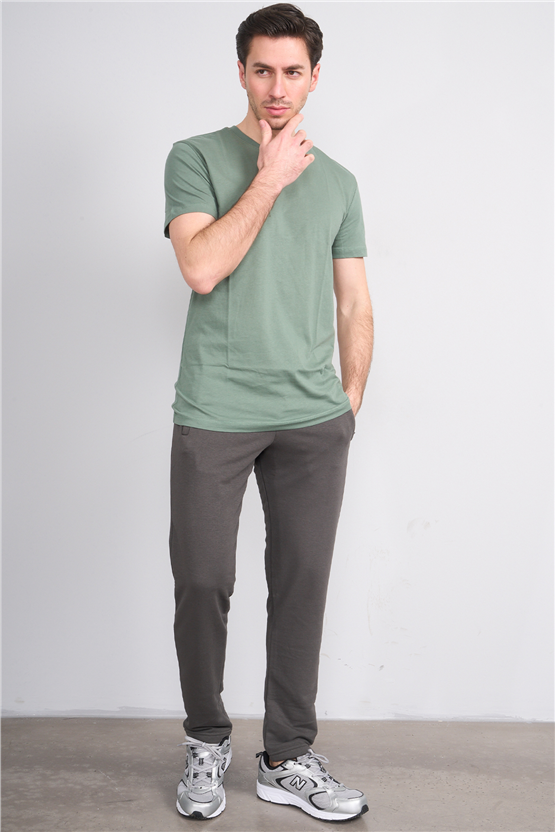 C.K Y26 7006 Mnt Haki Erkek 3 İp Şardonsuz Eşofman Alt