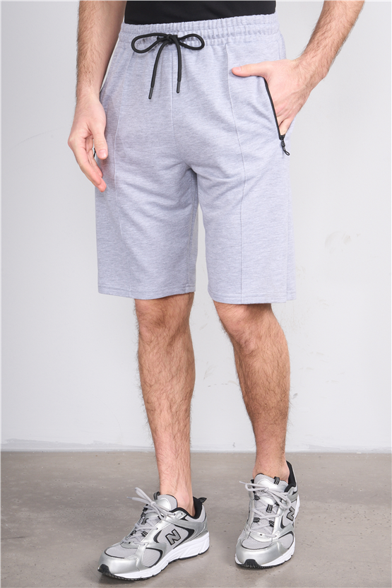 C.K Y26 1455 Mnt Gri Erkek Licrasız 2 İplik Short