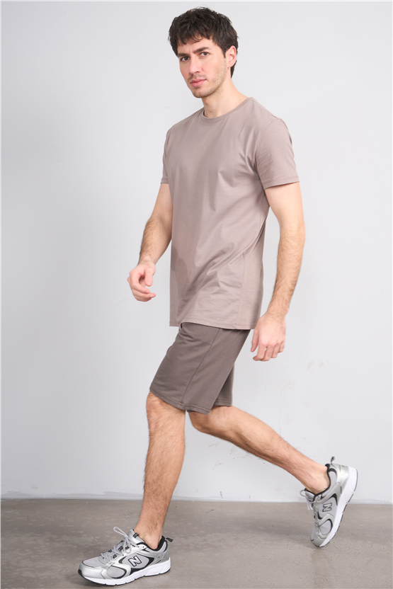 C.K Y26 1456 Mnt Haki Erkek Licrasız 2 İplik Short