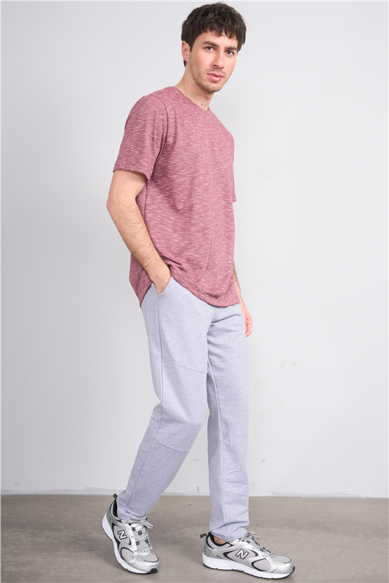 C.K Y26 4075 Mnt Gri Erkek Penye 2 İplik Eşofman Alt