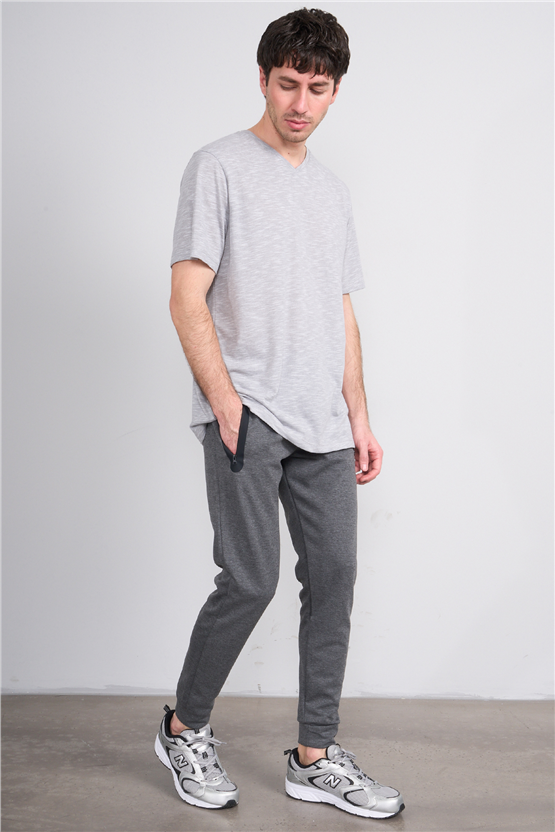 C.K Y26 6002 Mnt Antrasit Erkek Double Face Duz Paca Eşofman Alt