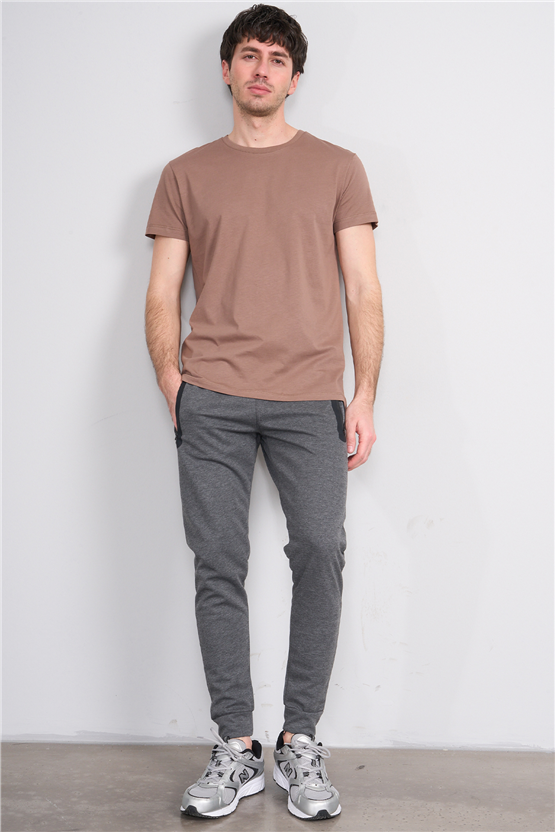 C.K Y26 6002 Mnt Antrasit Erkek Double Face Duz Paca Eşofman Alt