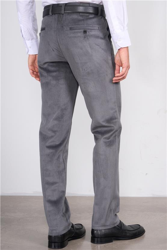 C.K 9246 Mnt Erkek Kadife Pantolon Gri No 10