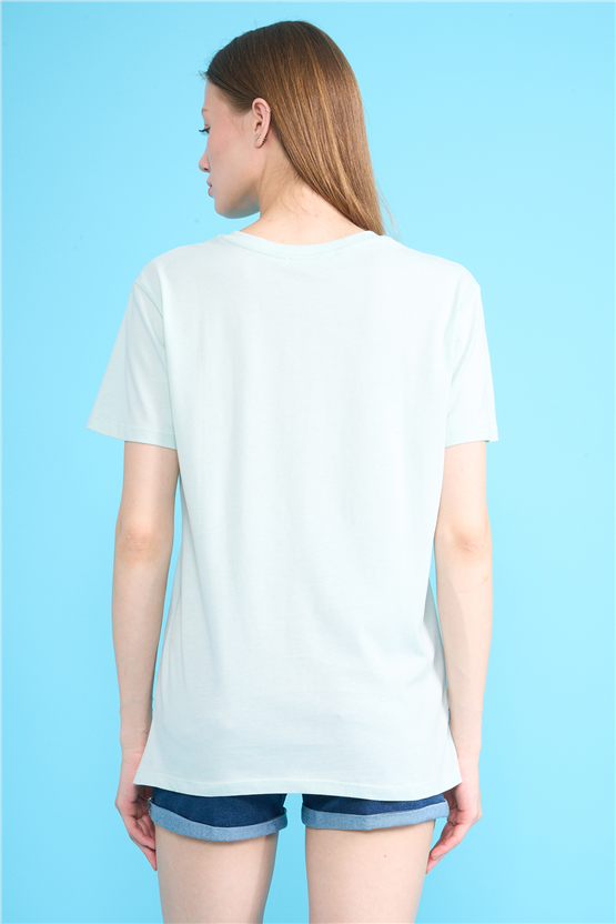 C.K Y26 3265 Fithit Byn V Yk. 30/1 Penye Basic Regular T-shirt Cagla