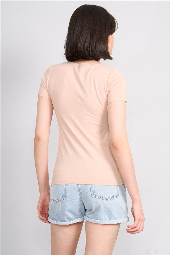 C.K Y26 8036 Pachie Byn V.Yk Basic T-shirt Tas