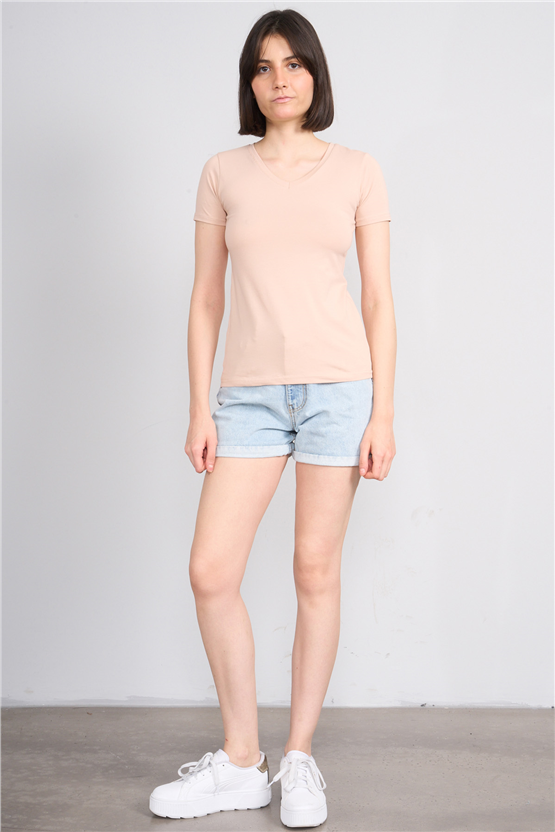 C.K Y26 8036 Pachie Byn V.Yk Basic T-shirt Tas