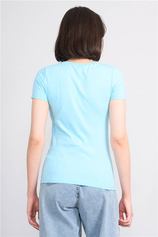 C.K Y26 8036 Pachie Byn V.Yk Basic T-shirt Mavi