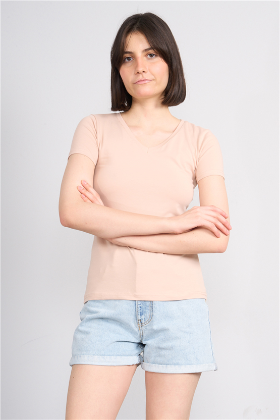 C.K Y26 8036 Pachie Byn V.Yk Basic T-shirt Tas