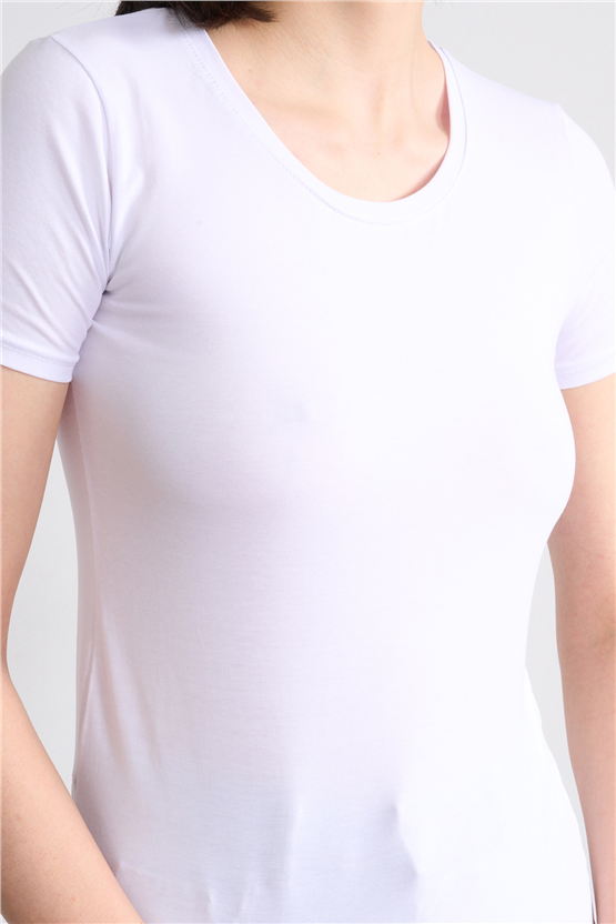 C.K Y26 8037 Pachie Byn B.Yk Basic T-shirt Beyaz