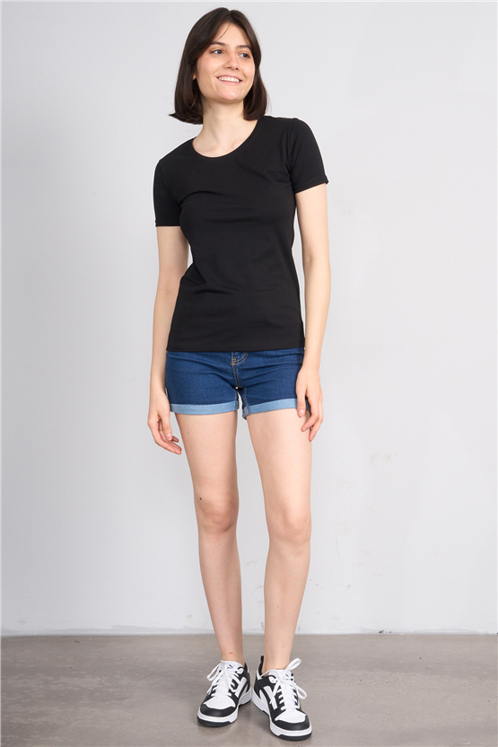 C.K Y26 8037 Pachie Byn B.Yk Basic T-shirt Siyah