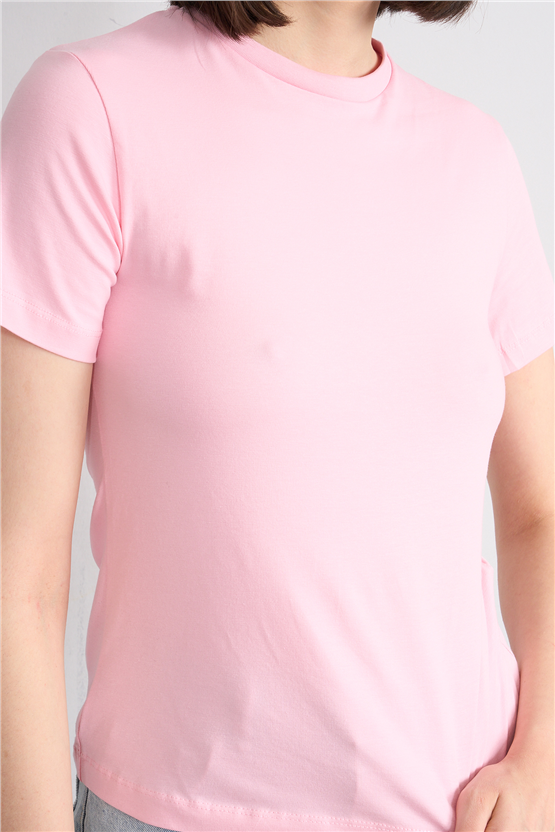 C.K Y26 8501 Fithit Byn B.Yk S.Fıt Penye T-shirt A.Pembe