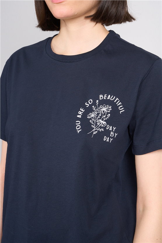 C.K Y26 8910 Fithit Byn B.Yk Regular Baskılı T-shirt Laci