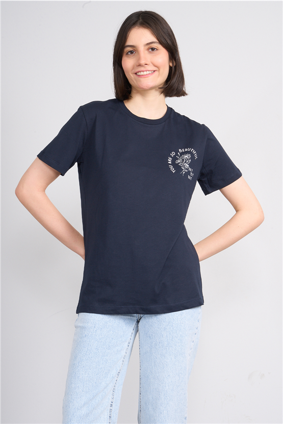 C.K Y26 8910 Fithit Byn B.Yk Regular Baskılı T-shirt Laci