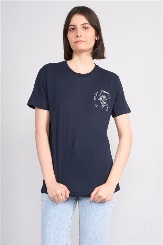 C.K Y26 8910 Fithit Byn B.Yk Regular Baskılı T-shirt Laci