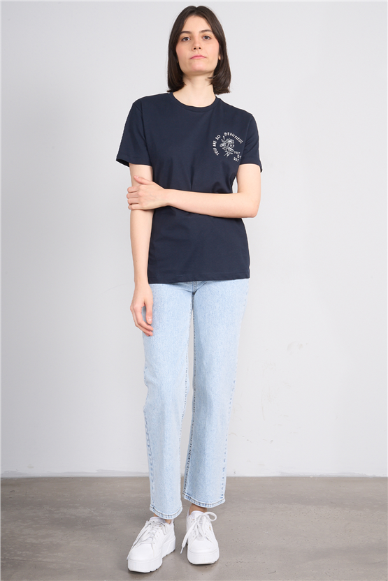 C.K Y26 8910 Fithit Byn B.Yk Regular Baskılı T-shirt Laci