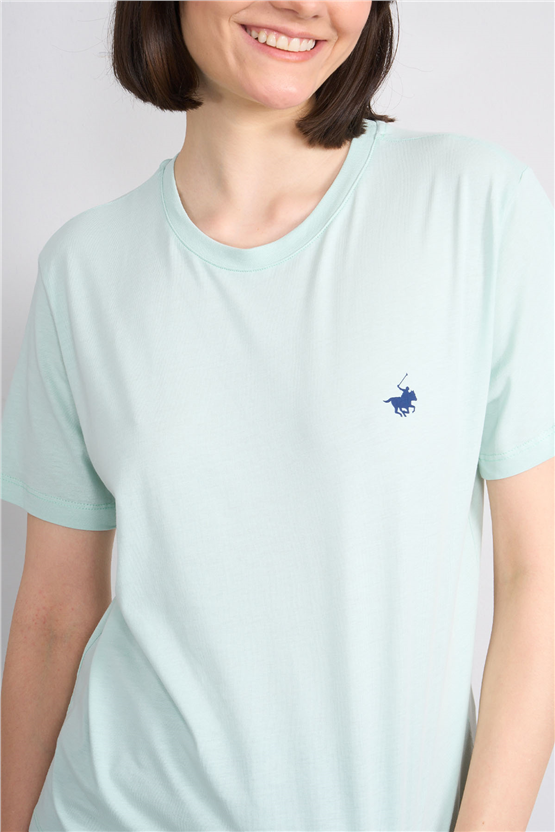 C.K Y26 8918 Cstp Byn B.Yk Regular Baskılı T-shirt Cagla