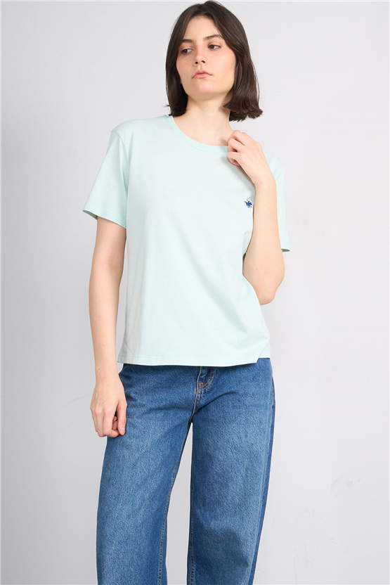 C.K Y26 8918 Cstp Byn B.Yk Regular Baskılı T-shirt Cagla