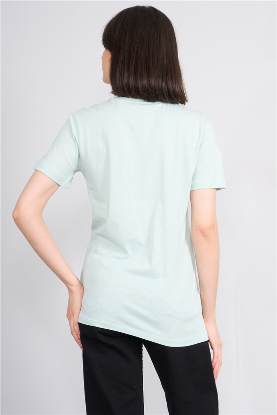 C.K Y26 8950 Fithit Byn B.Yk Regular Nakışlı T-shirt Cagla