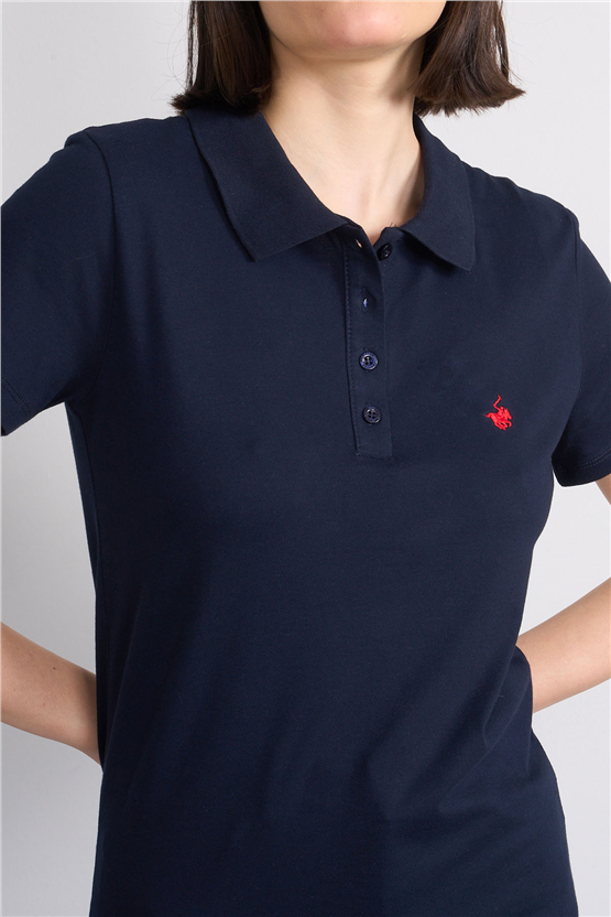 C.K Y26 8961 Cstp Byn Polo Yk. Pıke Nakışlı S.Fıt T-shirt Laci