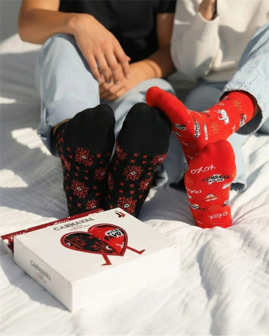 Carnaval Sevgililer Günü 2li Çorap