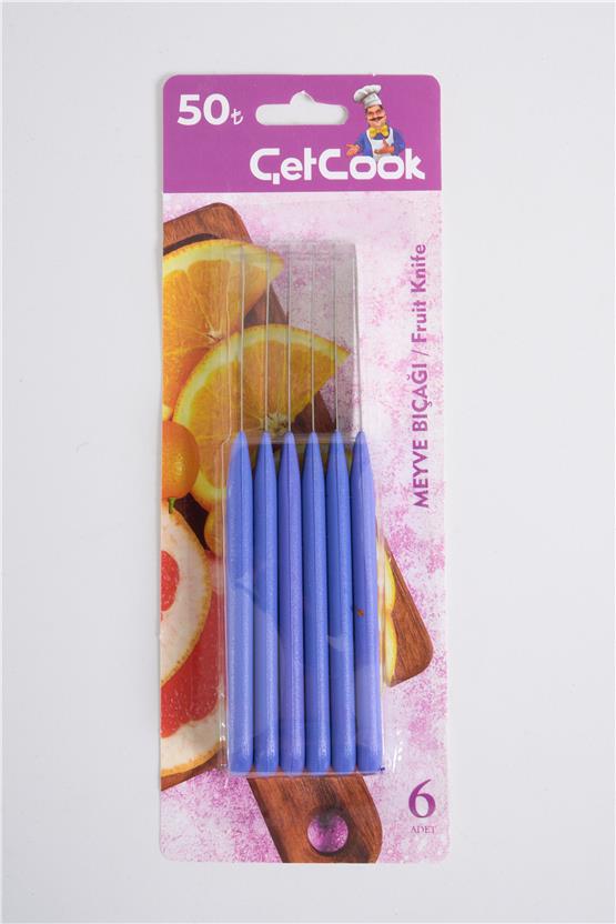 CETCOOK 6LI MEYVE BICAGI MOR