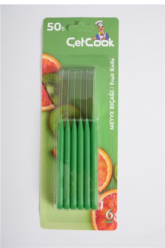 CETCOOK 6LI MEYVE BICAGI YESIL
