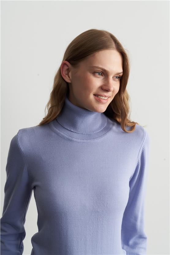 Cetinkaya 2276 miyamira bayan balıkcı triko lila