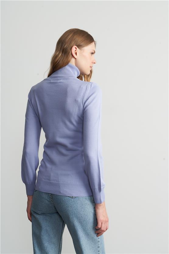 Cetinkaya 2276 miyamira bayan balıkcı triko lila