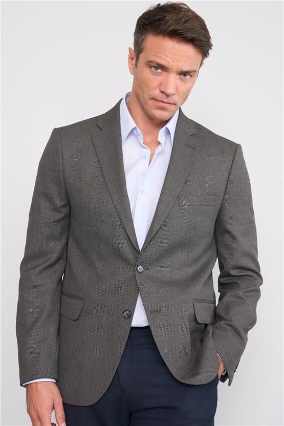 Çetinkaya 4273 Erkek 6 Drop Yünter Ceket Füme