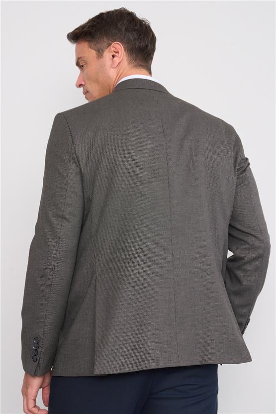 Çetinkaya 4273 Erkek 6 Drop Yünter Ceket Füme