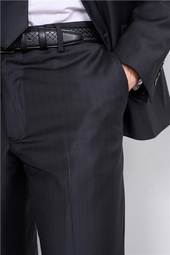 Çetinkaya 9552 Altınyıldız Mono Yaka Çift Yırtmaçlı Regular Takım Elbise L11-Siyah 4D