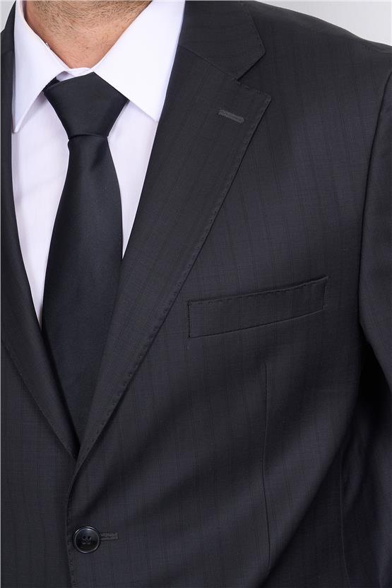 Çetinkaya 9552 Altınyıldız Mono Yaka Çift Yırtmaçlı Regular Takım Elbise L11-Siyah 4D