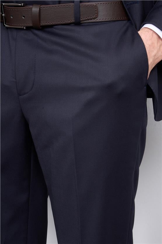 Çetinkaya 9553 Altınyıldız Mono Yaka Çift Yırtmaçlı Takım Elbise Lacivert 6D